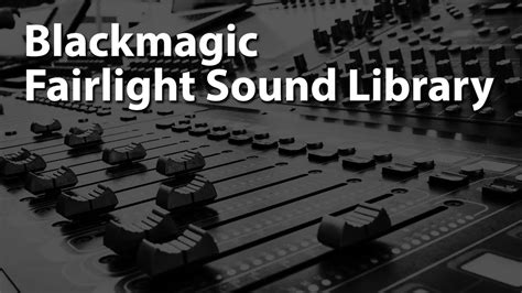 Expanding Your Sonic Palette with Black Magic Audio Effects